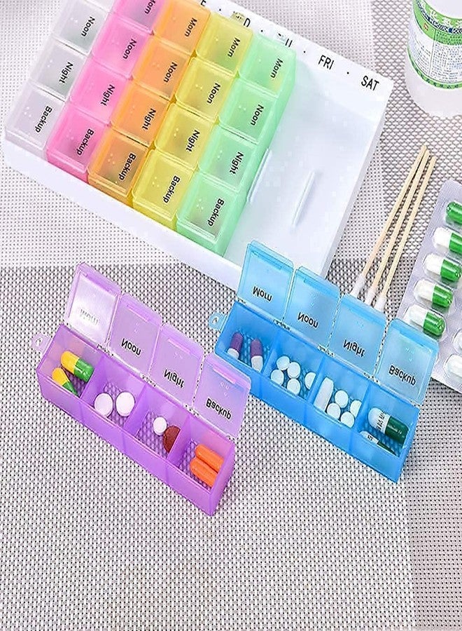 GION Weekly Medicine Box For Travel, Pocket, Purse, Daily Pill Case Medicine Vitamin Holder (1pcs) - Image 4